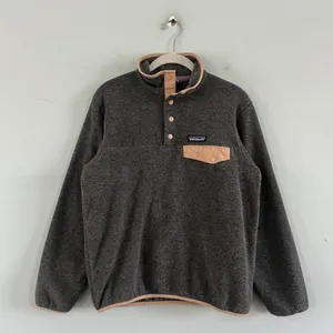Patagonia Synchilla Snap-T Lightweight Fleece Gray Orange Pullover Jacket XS‎ thumbnail 3