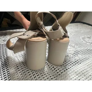the Free People Hybrid Harness Platform Booties in diamond suede thumbnail 4
