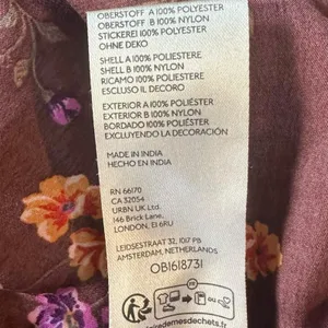 Free People Dainty Lace Retro 90s Butterfly Babe Maxi Dress in Brown Combo XL thumbnail 13