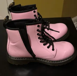 Dr. Martens Light Pink Boots with Black Accents and bouncing soles)(UK3-US4Med) thumbnail 8