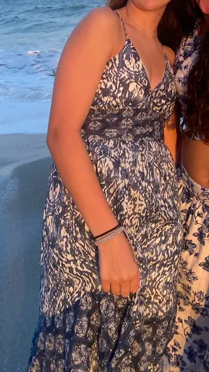 Abercrombie and Fitch Maxi Blue Floral Dress thumbnail 2