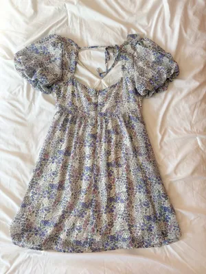Altar’d State Purple And Pink Tatum Floral Dress Size Small thumbnail 2