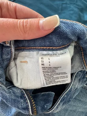 American Eagle Jean Shorts High-Rise Distressed thumbnail 6