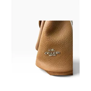 Coach Charlie Backpack Brown Pebbled Leather Turnlock F37582 thumbnail 3