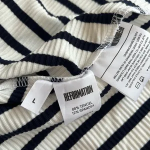 Reformation Nellie Stripe Ribbed Dress NEW Tags thumbnail 5