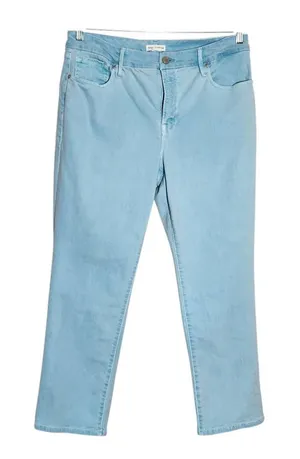 Good American Blue Straight Leg Ankle Jeans Size 12 High Rise Premium Denim thumbnail 1
