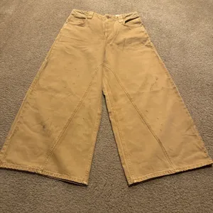 We The FREE PEOPLE Brown CHILL VIBES Dropped WIDE LEG Distressed Bootcut 30” NEW thumbnail 1