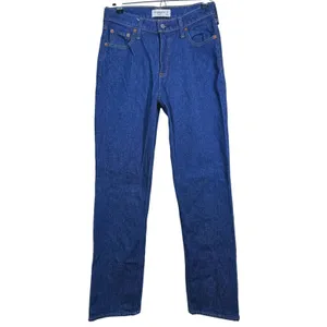 Abercrombie & Fitch Curve Love Low Rise Baggy Jeans Size 25 Long Dark Wash thumbnail 2