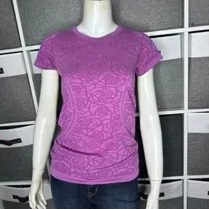 Lululemon Swiftly Tech Short Sleeve Crew Heathered Regal Plum Size 6 thumbnail 3