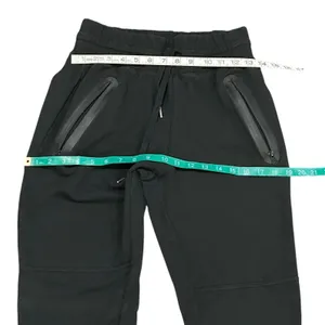 AgCatton Black Tech Fleece Joggers Slim Fit Drawstring Sweatpants Women Medium thumbnail 6