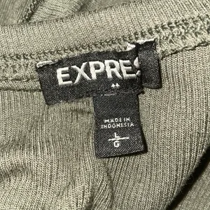 Express ruffled ribbed knit bodysuit thumbnail 4
