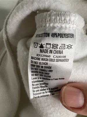 Rhythm Classic Crew Neck White‎ Cozy Fleece Sweatshirt thumbnail 8