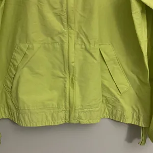 COLUMBIA Omni-Shade womens neon/yellow full zip hooded light jacket size XL thumbnail 4