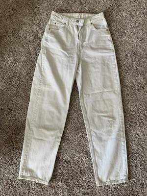 H&M White 90s Baggy Jeans thumbnail 1