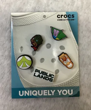 Crocs Jibbitz Public Lands 5 Pack Shoe Charms Camping Hiking Outdoor No plastic thumbnail 1