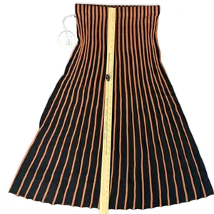 STAUD Alesia Tan Black Graduating Rib Knit Sweater Maxi Skirt Size M NEW Tags thumbnail 6