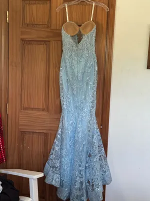 Prom Dress Sherri Hill Blue Light thumbnail 2