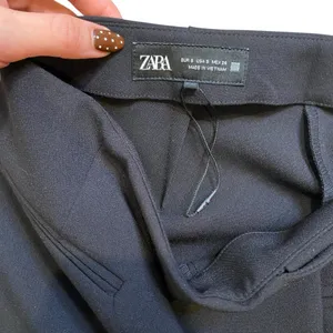 Zara Black Mini Skirt Skort With Gold Buttons 6962/226 thumbnail 8