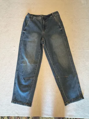 18 & SUNNY High-Rise Seamed Tapered Barrel Jeans thumbnail 1