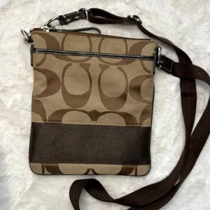 COACH Brown Signature Crossbody thumbnail 1