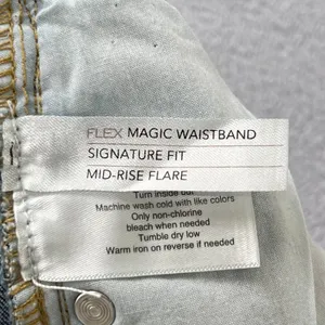 Lane Bryant Flex Magic Waistband Mid Rise Flare Jeans Plus Size 14‎ Blue Stretch thumbnail 4