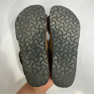 Birkenstock’s Birki’s brown criss cross slides sandals size 36 ladies‎ size 5 thumbnail 9