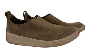 Sorel Sage Green Leather Out N About Slip On Sneakers Size 7.5 thumbnail 1