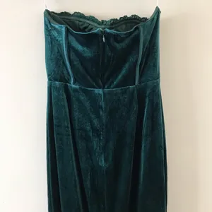 Lulus Luxurious Allure Emerald Green Velvet Strapless Maxi Dress, Size Medium thumbnail 11