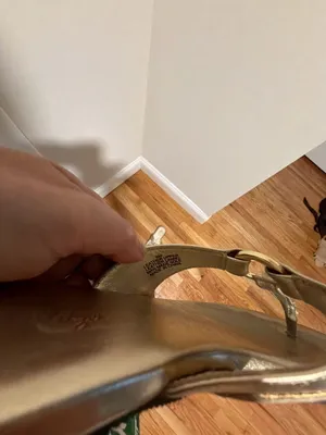 Lilly Pulitzer Mckim Wedge Sandal Gold Metallic size 6 thumbnail 5