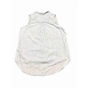 Frank & Eileen Fiona Sleeveless Button Up Shirt Women's L Chambray thumbnail 2