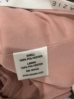 Azazie pink polyester maxi dress in a size 4 thumbnail 4