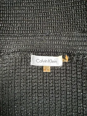 Calvin Klein Black Shimmer Shrug – Size S thumbnail 3