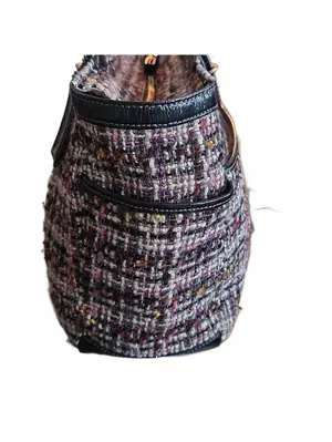 Coach Y2K Tweed Gallery Tote 2012 BLACK & RED thumbnail 5