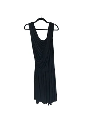 Rachel Roy Black Sleeveless Draped Front Dress XS Stretch thumbnail 2