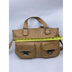Marc Jacobs tan leather shoulder bag thumbnail 6