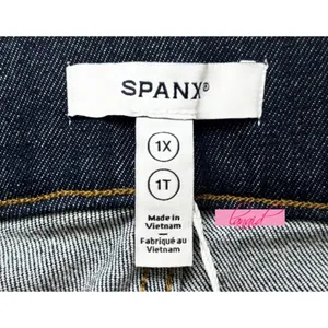 Spanx Shape Every Wear Wide Leg Jeans Raw Indigo High-Rise Waist Shapewear Denim thumbnail 10