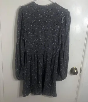 AFRM Long Sleeve Paisley Print Mini Dress thumbnail 2