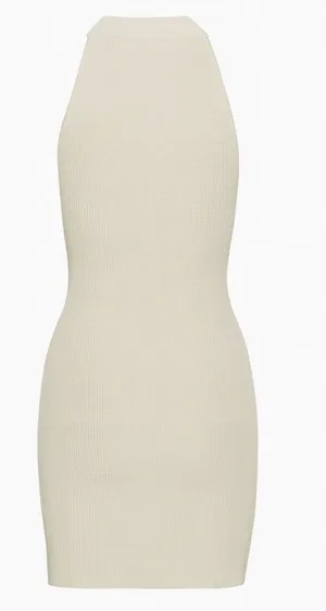 Babaton Aritzia‎ Sculpt Knit Halter Bodycon Mini Dress Womens S thumbnail 1