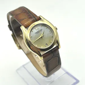 Kenneth Cole Reaction Gold-tone Mother Pearl Dial Women’s Watch Working thumbnail 3