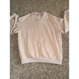 Women's‎ Beige V Neck Sweatshirt Size Small thumbnail 2