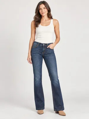 Gap 1969 Long & Lean Jeans Women’s 6 Dark Wash Bootcut Flare Stretch thumbnail 9