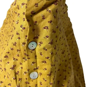 Madewell Kacie Mini Shirtdress Bitsy Bouquet Yellow Floral Size 10 thumbnail 11