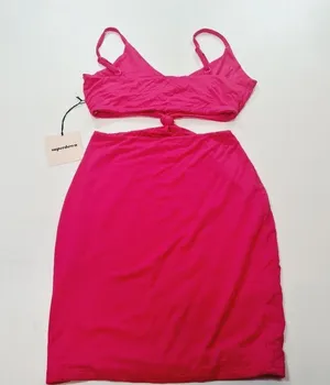 Superdown Lucia Cut Out Mini Dress in Pink XS thumbnail 9