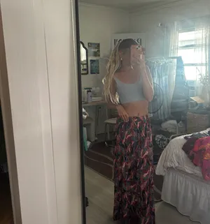 Long Patterned Skirt thumbnail 2