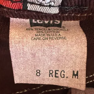 Levis Vintage Silver Tab Loose Pants Jeans Womens 8 Baggy‎ Leg Wine Burgundy thumbnail 7