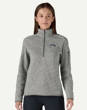 Patagonia Heather Gray 1/4-Zip Women's Sweater Fleece thumbnail 1