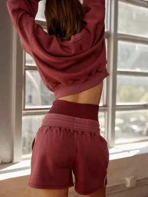 EUC FP Movement for Free People Sprint to the Finish shorts Maroon thumbnail 3