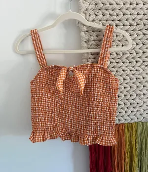 Boutique Orange Top thumbnail 1