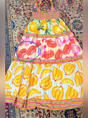 Anthropologie Farm Rio Printed Tiered Maxi Dress Size XL thumbnail 14