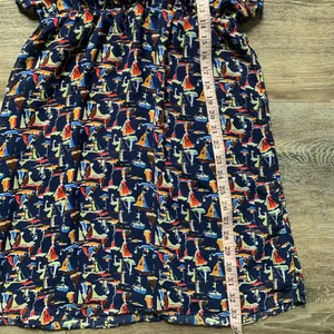 THML Navy Blue Sailboat Halter Mini Dress S thumbnail 6